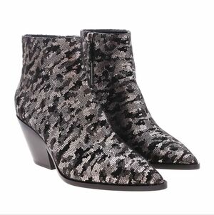 Casadei Pointed Metallic Ankle Boots Size EU36/US6